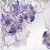 abordables Floral &amp; Plants Fond d&#039;écran-Papiers peints cool vintage violet fleur papier peint mural rouleau autocollant peler et coller amovible PVC/vinyle matériau auto-adhésif/adhésif requis décoration murale pour salon cuisine salle de