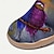 ieftine Pantofi cu imprimare grafică-Pentru femei Adidași Pantofi Flați Slip-On-uri Pantofi de imprimare Adidași adezivi Zilnic Călătorie Pasăre Vopsire Toc Drept Vacanță Casual Confortabili Pânză Loafer Roșu Deschis Albastru Verde