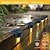 cheap Outdoor Wall Lights-4Pcs Solar Step Lights Outdoor Landscape Lamp Stair Wall Light LED Waterproof Garden Wall Railing Fence Decoration