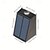 cheap Outdoor Wall Lights-1 Pc solar powered wall lamp with upper and lower lights, outdoor fence, courtyard, garden decoration light
