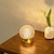 tanie Lampy stołowe-Diamentowa lampa stołowa w kształcie kryształowej kuli typu c akumulatorowa metalowa lampka nocna wystrój kryty sypialnia lampka nocna restauracja romantyczna atmosfera dotykowy bezstopniowe