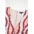 preiswerte Lässiges Kleid mit Aufdruck-Satin-Maxikleid mit Blumenmuster, V-Ausschnitt, weißes Langarmkleid