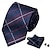 cheap Historical &amp; Vintage Costumes-Classic Ties for Men Set Formal Pocket Square Cufflink Check Plaid 1920s Great Gatsby Gentleman Accessories Set