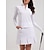 billige Designerkolleksjon-Dame POLO T-skjorte Svart Hvit Langermet Topper Dame golfantrekk Klær Antrekk Bruk klær
