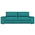 tanie IKEA Okładki-Aksamitny pokrowiec na sofę Kivik z 3-osobowych pokrowców z Ikei, pikowany aksamit w jednolitym kolorze