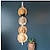 cheap Wall Accents-1pc Handmade Bohemian Hat Rack Multi-Layer Wall Hanging Storage for Hats and Tassels Bohemian Hat Rack Hat Storage Rack Handmade Rope Woven Multi-layer Wall Hanging Hat Tassel Decoration
