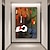 رخيصةأون لوحات شهيرة-نسخة مرسومة يدويًا من لوحات جوان ميرو الشهيرة على القماش، عمل فني حديث تجريدي من القماش، صور فنية جدارية لديكور غرفة المعيشة (حب قلب الراقص) بدون إطار