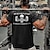 お買い得  メンズグラフィックTシャツ-男性用 スカル Tシャツ ティートップ コットン１００％ 半袖 グラフィック シャツ ブラック 快適なTシャツ バケーション ストリート ファッションデザイナーの衣類