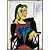 preiswerte Berühmte Meisterwerke-Pablo Picasso-Gemälde, handgemaltes Rahmenporträt von Dora Maar, sitzendes Gemälde, handgefertigt, Pablo Picasso-Ölgemälde, handgemalt, vertikale abstrakte Menschen, klassisch, modern