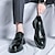 voordelige Heren Oxfordschoenen-Voor heren Oxfords Formele Schoenen Bullock Shoes Gedrukte Oxfords Vintage Klassiek Brits Bruiloft Dagelijks PU Lengteverhogend Comfortabel Anti-slip Veters Zwart Bruin Lente Herfst