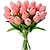 cheap Artificial Flowers &amp; Vases-20pcs PU Tulip Simulation Flowers - Perfect for Home Decoration, Wedding Arrangements, or Adding a Touch of Elegance with Lifelike Tulip Blossoms Enhance Your Home Décor