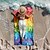 billiga Filtar och plädar-färgglad strandhandduk, strandhanddukar för resor, snabbtorkande handduk för simmare sandsäkra strandhanddukar för kvinnor män flickor barn, coola poolhanddukar strandtillbehör absorberande handduk