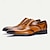 billige Oxfordsko til herrer-menns kjole sko oxford polert brunt skinn elegant tåhette design