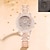 Недорогие Кварцевые часы-Новые дорогие модные темпераментные легкие роскошные женские часы со светящимся трендом, спортивные водонепроницаемые женские наручные часы из полипропилена с бриллиантами