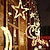 abordables Tiras de Luces LED-Ramadán cortina de luz 3.5m 120led estrellas luna cortina luz guirnalda luces de cadena de hadas festival islámico mubaraq camping al aire libre jardín decoración eid al-fitr