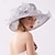 Χαμηλού Κόστους Fascinators-Γοητευτικά Καπέλα Καλύμματα Κεφαλής Οργάντζα Τύπου bucket Καπελίνα Καπέλο ηλίου Αργίες κοκτέιλ Κομψό Βίντατζ Με Λουλούδι Καθαρό Χρώμα Ακουστικό Καπέλα