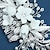 olcso Hajformázási kiegészítők-menyasszony fejfedő esküvői ruha ősi stílusú hanfu hajfésű gyöngy kristály gyöngysor fehér fejvirág kerámia virág fésű