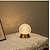 voordelige Tafellampen-kristallen bolvormige diamanten tafellamp type-c oplaadbaar metalen nachtlampje decor binnen slaapkamer nachtkastje restaurant romantische sfeer aanraking traploos dimmen