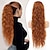 Недорогие Конские хвостики-Наращивание волос с конским хвостом на шнурке, медно-красные длинные вьющиеся волнистые хвостики, натуральные волнистые синтетические шиньоны для женщин