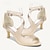 abordables Chaussures de mariée-Femme Chaussures de mariage Chaussures de mariée Boucle Talon de chaton Bout ouvert Minimalisme Satin Lanière de cheville Noir Blanche Ivoire