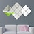 voordelige Huisdecoratie-6 stuks zelfklevende spiegelvellen reflecterende muursticker film woondecoratie