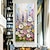 billige Blomster-/botaniske malerier-stor 3d fargerik floral håndmalt oljemaleri vårbukett lerret teksturert veggkunst minimalistisk soverom nattbordsdekor bryllup suvenir gave uten ramme