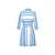 preiswerte Lässiges Kleid mit Aufdruck-Geometrisches Hemdkleid-Minikleid mit Gürtel