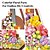 baratos Estátuas-Conjunto de mini blocos de construção de violino de flores para adultos e conjunto de mini blocos de construção de flores de piano, perfeito para decoração de casa e presentear
