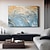 levne Abstraktní malby-ručně malovaná abstraktní olejomalba z vln oceánu na plátně velká nástěnná malba modrá mořská malba minimalistické umění ruční malba vlněním na míru pro obývací pokoj dekorace na stěnu ložnice