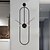 voordelige Muuraccenten-wandklokken woonkamer ovale wandklok grote metalen walnoot wijzerplaat woondecoratie stil niet-tikkende lichtgewicht klokken slaapkamer studeerkamer kantoordecoraties 20 * 80 cm