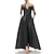 cheap Mother of the Bride Dresses-Jumpsuits Mother of the Bride Dress Wedding Guest Elegant Party Jewel Neck Floor Length Satin 3/4 Length Sleeve with Appliques Solid Color 2024