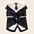 cheap Dog Clothes-Wedding Pet Tuxedo Fake Two Piece Set with Tie Set corgi Chai Suit Wedding Pet Dress