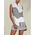 ieftine Colecția de designer-Pentru femei Tricou POLO Negru Fără manșon Topuri Dunga Vestimenta Golf Doamnelor Haine Ținute Poartă Îmbrăcăminte