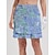 ieftine Îmbrăcăminte de golf pentru femei-Pentru femei Shorts de golf Albastru Deschis Pantaloni Imprimeu Paisley Vestimenta Golf Doamnelor Haine Ținute Poartă Îmbrăcăminte