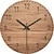 abordables Detalles para la pared-Reloj de pared simple diseño moderno relojes de madera para dormitorio reloj de pared de madera decoración del hogar silencioso digital reloj de pared grande cocina reloj de pared de madera maciza reloj silencioso sala de estar oficina en casa cuarzo 30 c