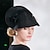 billige Festhatte-pandebånd hatte fiber bowler / cloche hat stråhat solhat bryllup teselskab elegant bryllup med perler tyl hovedbeklædning hovedbeklædning