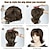 cheap Synthetic Trendy Wigs-Mullet Wig Shaggy Layered Fluffy Brown Mixed Blonde Curly Pixie Cut Wigs with Bangs Synthetic Wolf Cut Wig for Women 70s 80s Rocker Cosplay Halloween Costume Hair Replacement Wigs