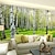 cheap Floral &amp; Plants Wallpaper-Cool Wallpapers Nature Wallpaper Forest Birch Landscape Wall Mural Roll Sticker Peel and Stick Removable PVC/Vinyl Material Self Adhesive/Adhesive Required Wall Decor for Living Room Kitchen Bathroom