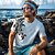 billige Tropiske ferietrøyer-Herre Grafisk Fisk T-shirt Tee Top Kortærmet T-shirt 3D-udskrivning Rund hals Skjorte Ferie Hawaiiansk Resort stil Sport &amp; Udendørs Ferie I-byen-tøj Sort Hvid Himmelblå Forår sommer Tøj S M L XL 2XL