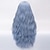 ieftine Peruci Costum-perucă lungă albastră pentru femei pelucă ondulată lungă pufos ondulat femei fibre sintetice realist distracție breton albastru deschis colorat perucă pentru fete albastru
