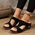 cheap Women&#039;s Sandals-Women&#039;s Sandals Orthopedic Sandals Outdoor Daily Beach Wedge Open Toe Casual Comfort PU Loafer Snake pattern Black Blue