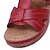 ieftine Sandale de Damă-Pentru femei Sandale Papuci Tocuri de toc Mărime Plus Size Papuci de exterior Zilnic Plajă Mers Culoare solidă Vară Toc Drept Vârf deschis Casual minimalism Imitație Piele Loafer Roșu Închis