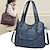 cheap Handbag &amp; Totes-Women&#039;s Shoulder Bag PU Leather Daily Zipper Large Capacity Anti-Dust Multi Carry Solid Color Black Red Blue