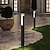 abordables Lumière du chemin-Borne d&#039;éclairage extérieure à LED d&#039;extérieur, 30/40/60/80 cm, base en aluminium anthracite, lampe de jardin design moderne, résistante aux intempéries IP65, lampadaire de jardin, blanc chaud 3000 K