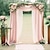 billige Utendørs nyanser-lys rosa bryllup bue gardiner chiffon stoff draperi ren bakgrunn gardiner for fest seremoni bue scene dekorasjoner
