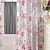 cheap Sheer Curtains-Peony Printed Sheer Window Curtain For Balcony Floral Tulle Voile Door Casement Curtain Drape Panel Sheer Scarf Valances