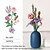 お買い得  彫像-DIY 植物鉢植え菊バラ 3D モデルおもちゃ、子供用ミニビルディングブロックブーケホームデコレーション - ギフトに最適。