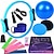 cheap Stress Relievers-Yoga Ball Fourteen Piece Set Fitness Pilates Ring Sliding Plate Latex Elastic Ring Extension Belt Rubber Jumping Rope Cover
