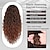 זול קוקו-סיומת קוקו לנשים שחורות שרוך קוקו ארוך מתולתל גלי קוקו קליפ סינטטי בתוספות שיער קוקו