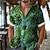 Χαμηλού Κόστους ανδρικά πέτο πουκάμισα Χαβάης-Φύλλο Τροπικό Διακοπές Χαβανέζα Resort Style Ανδρικά Πουκάμισο ΕΞΩΤΕΡΙΚΟΥ ΧΩΡΟΥ Διακοπές Παραλία Καλοκαίρι Απορρίπτω Κοντομάνικο Μπλε Φούξια Πορτοκαλί Τ M L Πουκάμισο